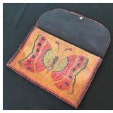 Two Vintage Leather Clutches / Handbags