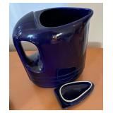 Vintage Midnight Blue Pitchers and Pot