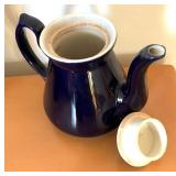 Vintage Midnight Blue Pitchers and Pot