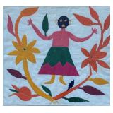Vibrant Framed Tapestry