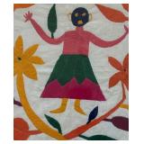 Vibrant Framed Tapestry