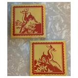 Two Vintage Norcraft Decorative Tiles
