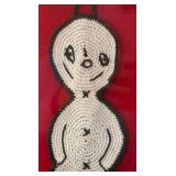Figural Handcrafted Knit Framed Decor