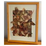 Framed Ink Jet Print Red Throated, Black Capped Spotted Barred Birds by Teagan White