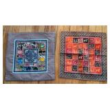 Two Square Ethnic Pillow Covers