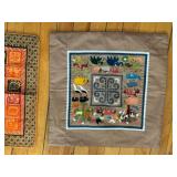 Two Square Ethnic Pillow Covers