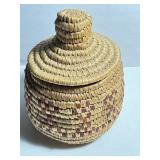 Vintage Hand Crafted Woven Basket