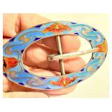 Vintage Art Nouveau Sterling Silver Buckle