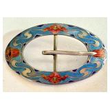 Vintage Art Nouveau Sterling Silver Buckle