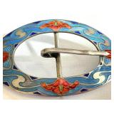 Vintage Art Nouveau Sterling Silver Buckle