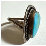 Vintage Turquoise and Silver Ring