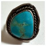 Vintage Turquoise and Silver Ring