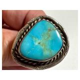 Vintage Turquoise and Silver Ring