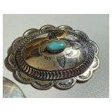 Two Vintage Silver and Sterling Brooches