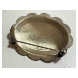 Two Vintage Silver and Sterling Brooches