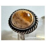 Three Vintage Rings and Two Vintage Pendants