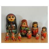 Variety of Russian Stacking Dolls