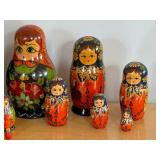 Variety of Russian Stacking Dolls