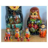 Variety of Russian Stacking Dolls