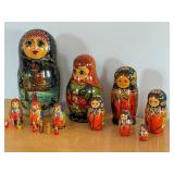 Variety of Russian Stacking Dolls
