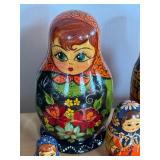 Variety of Russian Stacking Dolls