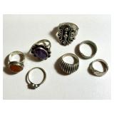 Selection of Vintage Rings including Sterling Silver