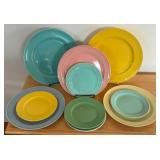 Vintage Pastel Dishes including LuRay