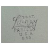 Vintage Pastel Dishes including LuRay