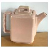 Vintage Gonder Cubistic Design Pastel Pink Coffee / Tea Pot Modernism