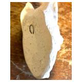 Plaster Dog Sculpture and Four Dog Motif Plaques