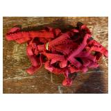 Box Full of Red Elastic