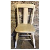 White Vintage Wood Chair