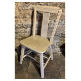 White Vintage Wood Chair