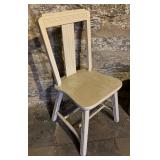White Vintage Wood Chair
