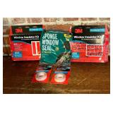 New Window Insulator Kits, Mounting Tape and Sponge Window Seal