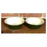 Vintage Forest Green Pots, Bowls and Dishes by Hall