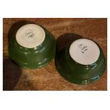 Vintage Forest Green Pots, Bowls and Dishes by Hall