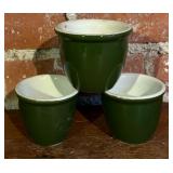 Vintage Forest Green Pots, Bowls and Dishes by Hall