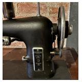 Vintage Sewing Table with Kenmore E-6354 Sewing Machine