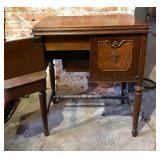 Vintage Sewing Table with Kenmore E-6354 Sewing Machine