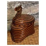 Vintage Woven Baskets and Trunk