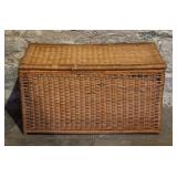 Vintage Woven Baskets and Trunk