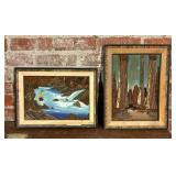 Beautiful Vintage Bark Art