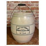 Vintage National Pickle & Canning Company Fine Pickles Crock