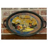 Vintage Reverse Painted Tray