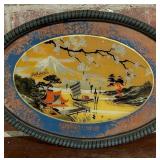 Vintage Reverse Painted Tray