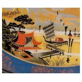 Vintage Reverse Painted Tray