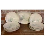 Vintage Franciscan Fern Dell Plates and Platter