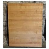 Two Butcher Block Wood Panels