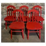 Five Charming Red Children